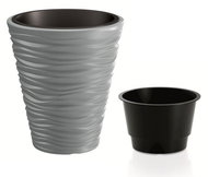 Prosperplast SAND + Gray Stone Layer 38.8cm - Flower Pot