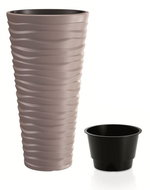 Prosperplast SAND SLIM + Mocha Insert 39.0cm - Flower Pot