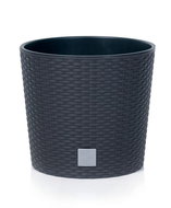 Prosperplast RATO ROUND + Anthracite Layer 40.0cm - Flower Pot