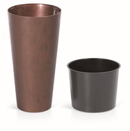 Prosperplast TUBUS SLIM CORTEN with Patina Steel Insert, 15cm - Flower Pot
