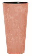 Prosperplast TUBUS SLIM BETON EFFECT with Terracotta Layer 15cm - Flower Pot
