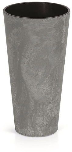Prosperplast TUBUS SLIM BETON EFFECT with Marengo Layer 15cm - Flower Pot - Main image