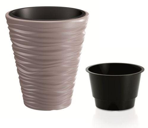 Prosperplast SAND + Mocha Insert 29.5cm - Flower Pot - Main image