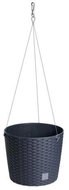 Prosperplast RATO ROUND WS Hanging Flowerpot without Insert Anthracite 25.6cm - Flower Pot