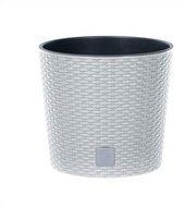 Prosperplast RATO ROUND + White Layer 20.0cm - Flower Pot