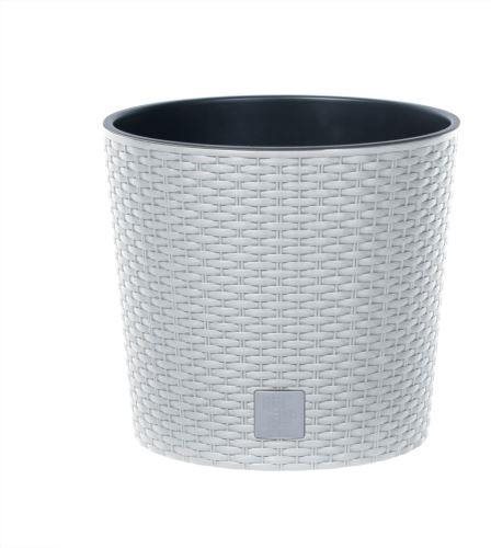 Prosperplast RATO ROUND + White Layer 20.0cm - Flower Pot - Main image