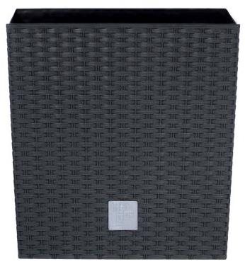 Prosperplast RATO LOW + Anthracite Layer 17cm - Flower Pot - Main image
