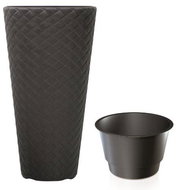 Prosperplast MATUBA SLIM + Anthracite Layer 30cm - Flower Pot