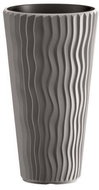 Prosperplast SANDY SLIM + Deposit Grey Stone 39cm - Flower Pot