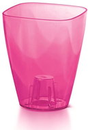 Prosperplast COUBI ORCHID Square Pink Transparent 13,2cm - Flower Pot