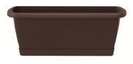 PROSPERPLAST Chest RESPANA SET with bowl 59,0 cm brown - Flower Box