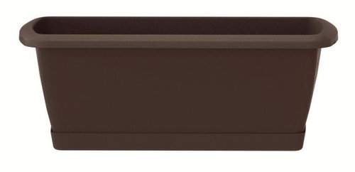 PROSPERPLAST Chest RESPANA SET with bowl 59,0 cm brown - Flower Box - Main image