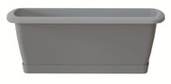 Prosperplast RESPANA SET with a Bowl, 78.6cm Grey Stone - Flower Box