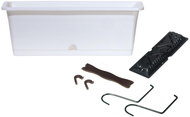 Prosperplast CAMELIA W with Hooks, White 50.8cm - Flower Box