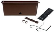 Prosperplast CAMELIA W with Hooks, Dark Brown 40.2cm - Flower Box
