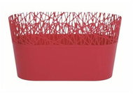 Prosperplast Box with Lace CITY Raspberry 28.5cm - Flower Box