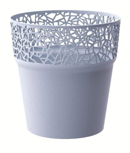 Prosperlast Flowerpot with Lace TREE Ice Grey 14.5cm - Flower Pot - Main image