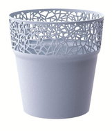 Prosperlast Flowerpot with Lace TREE Ice Grey 12.0cm - Flower Pot