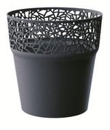 Prosperlast Flowerpot with Lace TREE Anthracite 12.0cm - Flower Pot
