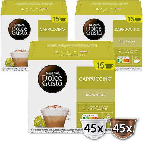 NESCAFÉ® Dolce Gusto® Cappuccino XXL - 90 capsules (45 servings) - Kávové kapsle - Main image