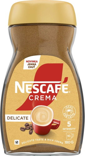 NESCAFÉ Crema Delicate 180g, rozpustná, s bohatou pěnou a jemnou chutí kávy - Coffee - Main image