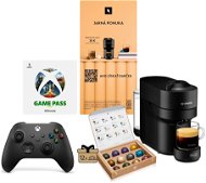 NESPRESSO Vertuo Pop Black + kávový poukaz + Xbox Controller + Gamepass - Sada