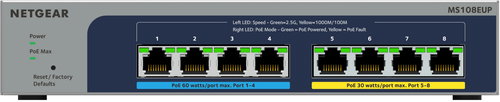 Netgear MS108UP-100EUS - Switch - Hauptbild