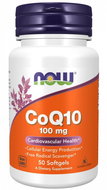 NOW Foods CoQ10 100mg (Coenzyme Q10), 50 softgel capsules - Coenzym Q10