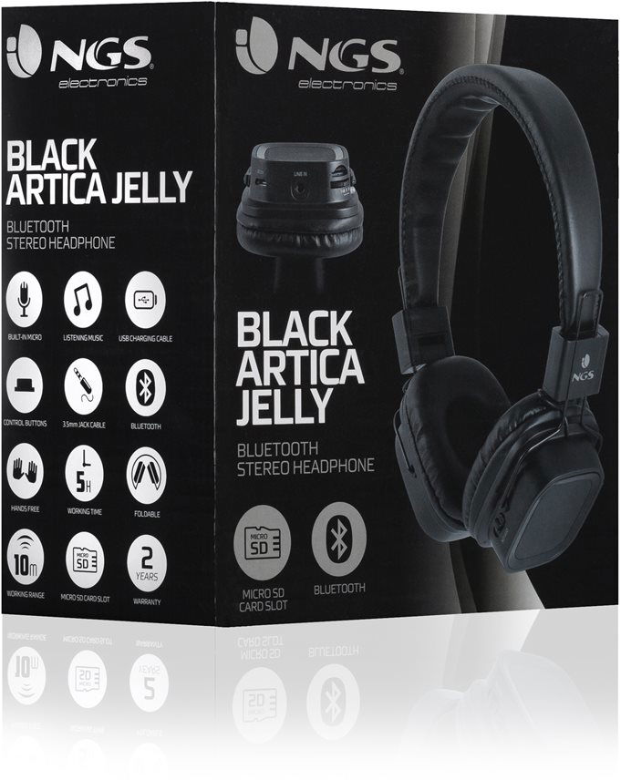 NGS Artica Jelly black Wireless Headphones Alza.cz