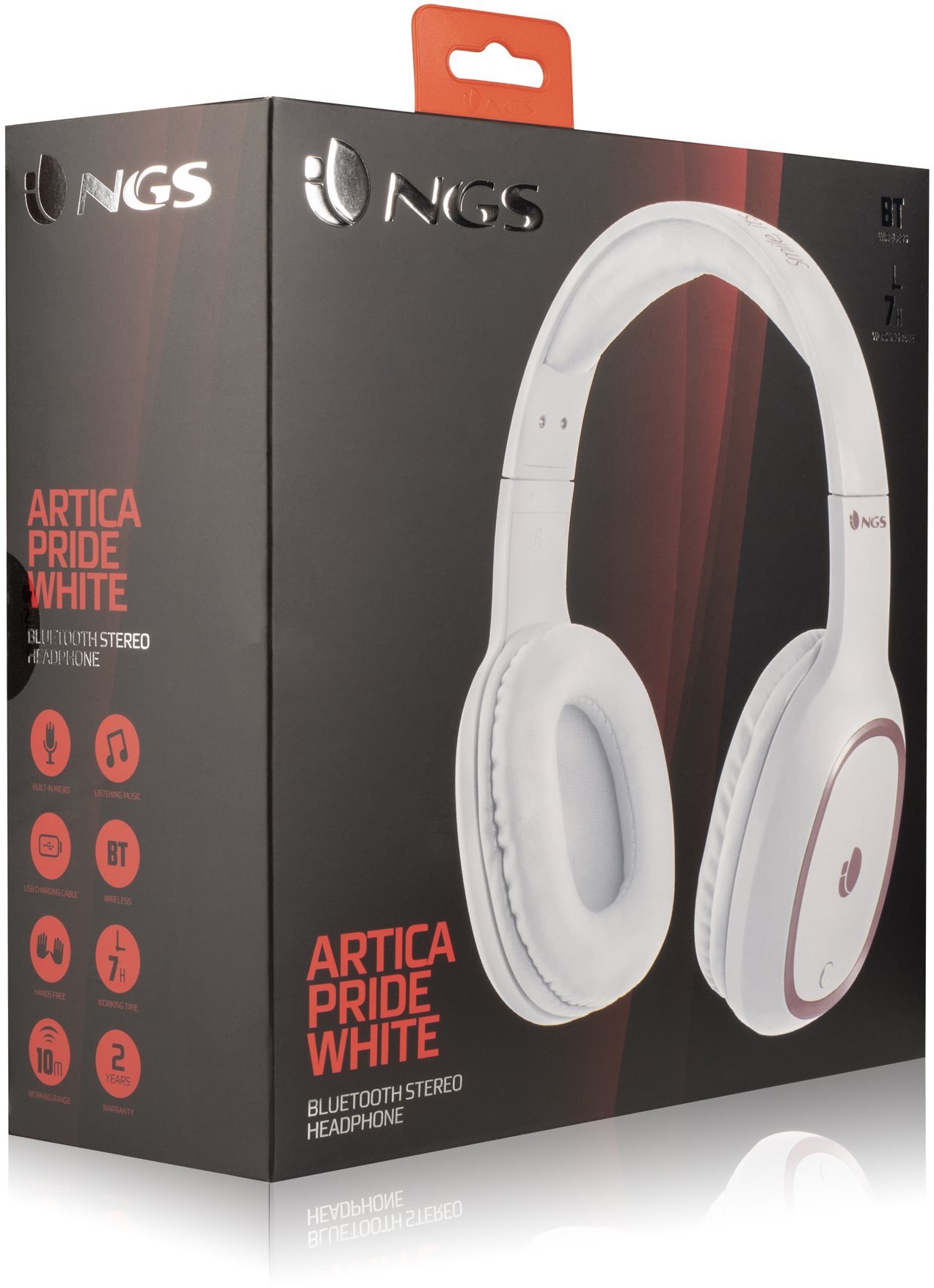 NGS Arctica Pride White Wireless Headphones alza.sk