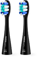 Toothbrush Replacement Head Niceboy ION Sonic Lite Soft black 2 ks - Náhradní hlavice k zubnímu kartáčku