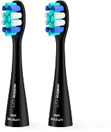 Toothbrush Replacement Head Niceboy ION Sonic Lite Medium black 2 ks - Náhradní hlavice k zubnímu kartáčku