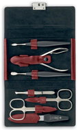 NIEGELOH SOLINGEN Dámská kožená sada na manikúru 85970 DIABOLO L červená - Manicure Set