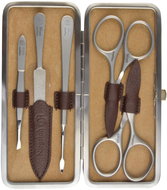 NIEGELOH SOLINGEN Kožená sada na manikúru 85247 "Cafe do Brazil L" ristretto / hnědá - Manicure Set