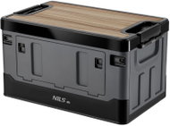 NILS Camp NCB4601 Skládací box 2v1 s víkem a dřevěnou deskou 38 l - Storage Box