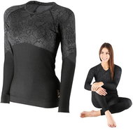 NILS women's functional T-shirt, black, sizing. S/M - Thermal Underwear