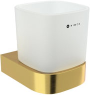 Nimco Nikau toothbrush holder with frosted glass, brushed gold - Toothbrush Holder