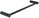 Holder, 36cm, matt black