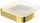 Frosted glass, Nikau brushed gold
