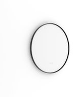 Nimco LED bathroom mirror with adjustable brightness and colour, 60 cm, drill-free, round, black - Mirror