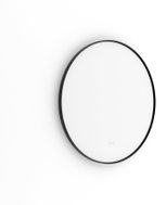 Nimco LED bathroom mirror with brightness and colour adjustment, 70cm, drill-free, round, black - Mirror