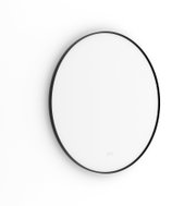 Nimco LED bathroom mirror with brightness and colour adjustment, 80 cm, drill-free, round, black - Mirror
