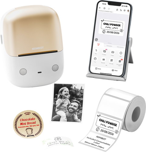 Niimbot B2 Pro, gold - Label Printer - Main image