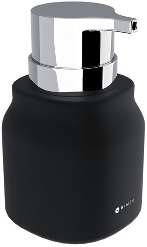 Nimco Soap dispenser Eni black ceramic - silver pump plastic ENC-31-26-90 - Soap Dispenser - Main image