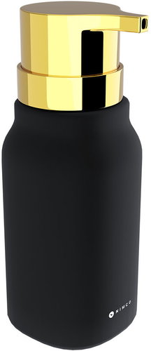 Nimco Soap dispenser Eni black ceramic - gold pump plastic ENC-31X-G-90 - Soap Dispenser - Main image