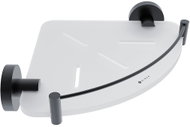 Nimco Corner bathroom and shower shelf with enclosure - no drilling Unix black UNC-X208-X-90 - Bathroom Shelf