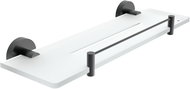 Nimco Bathroom and shower shelf 40 cm with enclosure - no drilling Unix black UNC-X440-X-90 - Bathroom Shelf