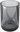 Abu black toothbrush holder – glass cup ABC-58-90