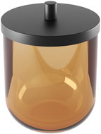 Nimco Tampon and stick box with lid Abu brown - glass cup ABH-51-88 - Toothbrush Holder