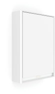 Nimco LED zrcadlová skříňka 50 cm bílá pravá – dotykové nastavení jasu a barvy GAB-10001PVX-05 - Bathroom Cabinet